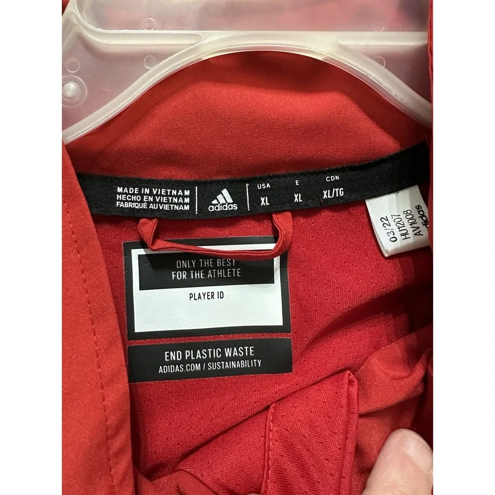 Adidas Nebraska Huskers AEROREADY Players Sideline half-zip jacket XL